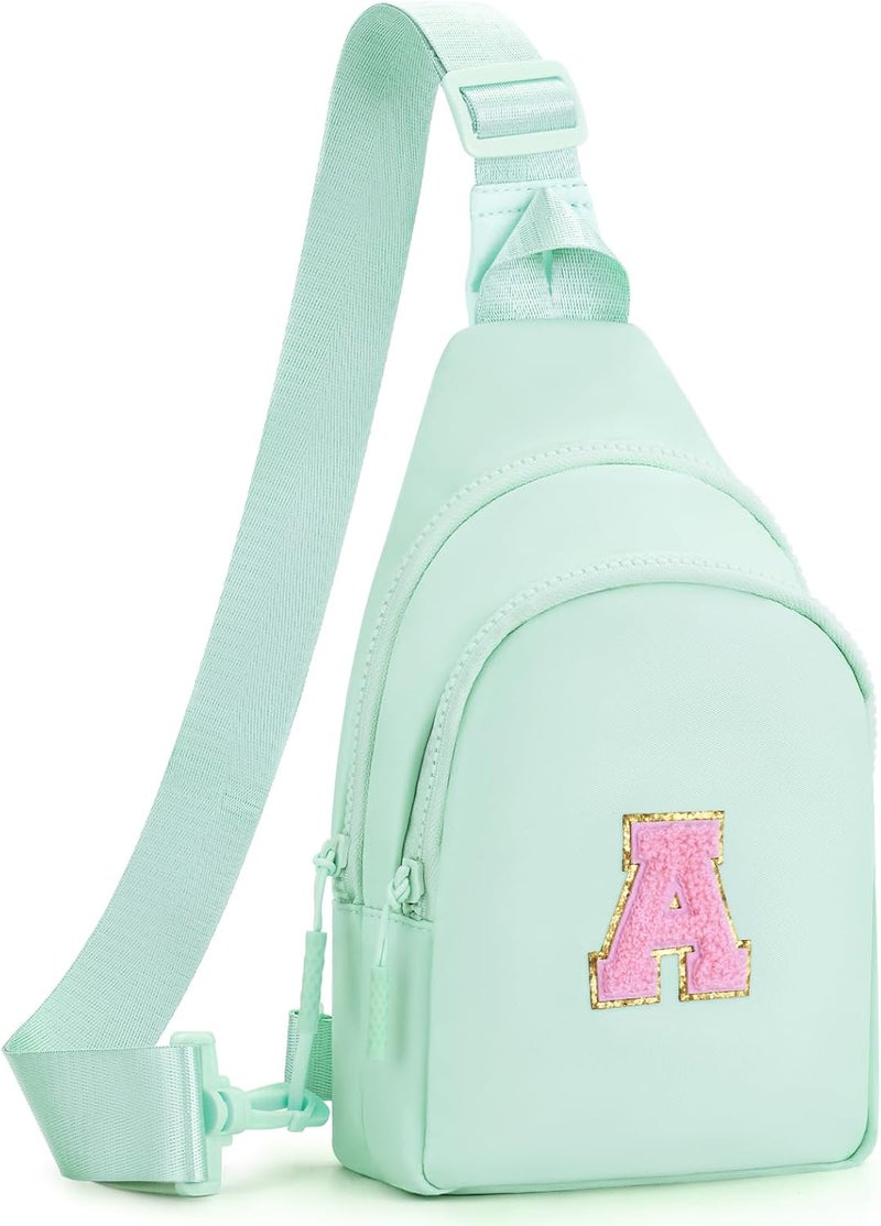 Fystdtote Birthday Gift for 5 6 7 8 9 10 11 12 13 14 15 16 Year Old Girls Fanny Pack Crossbody Bags for Women,Cute Trendy Stuff - Light Green,A - Image 1